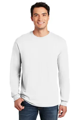 Gildan Mens T-Shirt Long Sleeve Heavy Cotton 5.3 Oz R-G540 • $11.02