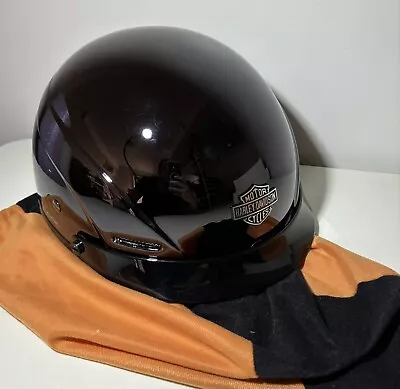 Harley Davidson Motorcycle Helmet Titanium Chrome Black EXTRA LARGE • $100