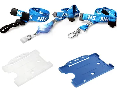 NHS Lanyard Neck Strap Badge Pass Reels And ID Card Holder Sets For Nurses Dr • £1.99