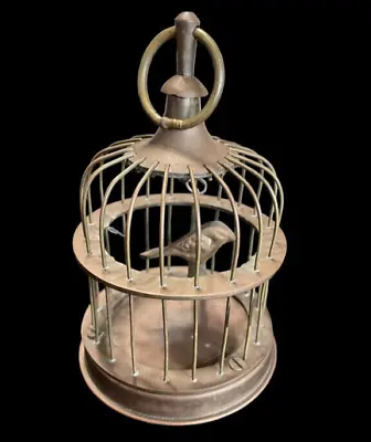 Vintage Brass Handmade Bird Cage Decor 5'x 3.5 India • $49.99