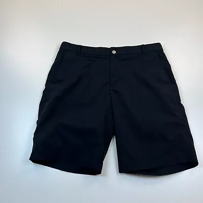 Nike Golf Shorts Mens 32 Black Dri Fit Flat Front Lightweight Modern Fit • $17.99