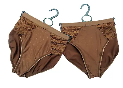 M & S Pack 2 Pair Briefs Knickers Size 14 Wild Blooms Topaz  Marks Spencer • £8.50