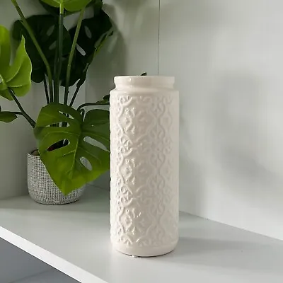 Tall Ceramic Vase For Flowers Pampas Artificial Moroccan Tile Home Decor Gift • £17