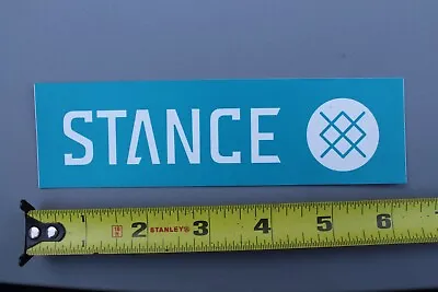 Stance Skateboard Socks Teal Green White OG Z68C Vintage Skateboarding STICKER • $11