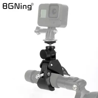 BGNing Bike Clamp Mount Motorcycle Bar Clip With Tripod Adapter For Gopro Camera • $7.73