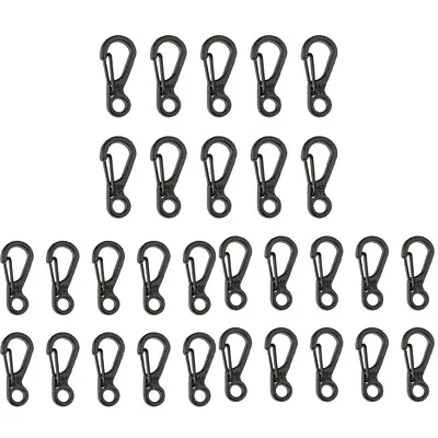 30Pcs Mini Heavy Carabiner Snap Hook Clip Key Chain Aluminum Outdoor Camping • $10.49