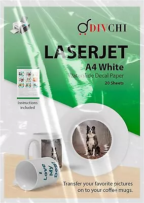 DIVCHI Water Slide Decal Paper A4 Size Inkjet  And Laser Printer Decals Sheet • £9.99