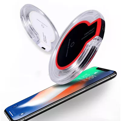 For Samsung Galaxy S9 S8 IPhone X 8 Qi Wireless Fast Charger Charging Stand Dock • $8.79