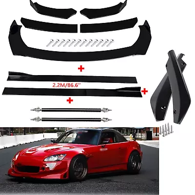 Front Bumper Spoiler Splitter Body Kit 86.6  Side Skirt Rear For Honda S2000 • $79.99