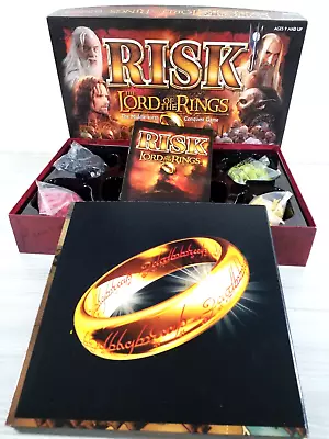 Risk Lord Of The Rings Board Game The Middle Earth Conquest Complete With Ring • $34.95