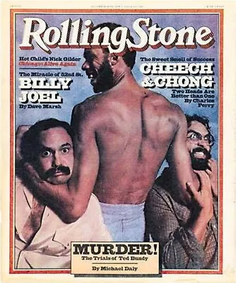 ROLLING STONE CHEECH AND CHONG WITH KAREEM ABDUL JABBAR COVER 11x14 GLOSSY PHOTO • £10.60