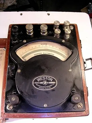 Vintage Weston A.C. And D.C Wattmeter Model 310  C1953 • $32