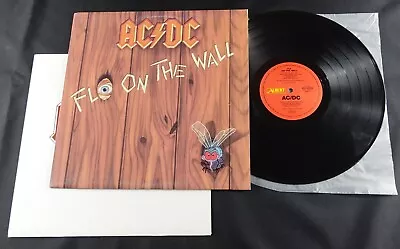 AC/DC Fly On The Wall Vinyl LP Record Australian 1985 1st Press Red Label OOP NM • $327.25