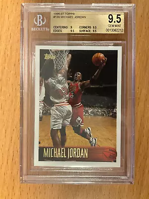 Micheal Jordan 1996-97 TOPPS BGS 9.5 Gem Mint • $110