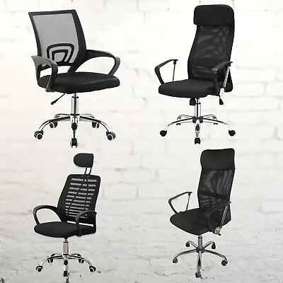 $62.69 • Buy Executive Mesh Home Office Chair Computer Breathable Lumbar Support Swivel Lift