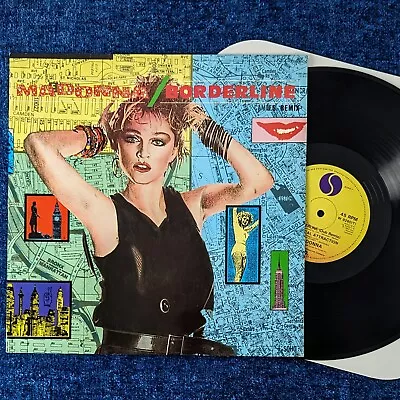 MADONNA BORDERLINE 12'' VINYL UK/EU 1984 MAXI LP RECORD The First Album • $40