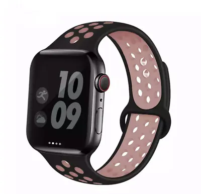 $8.99 • Buy Silicone Band For Apple Watch IWatch 6 3 5 4 SE Sports Strap 38/40/42/44/41/45mm