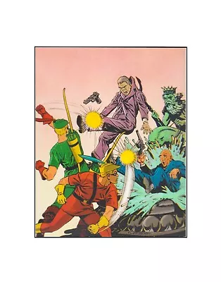 Green Arrow And Speedy/ Golden Age DC More Fun Comics Sericel/ Cliff Young • $29.99