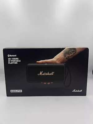 Brand New Marshall Middleton Portable Bluetooth Speaker Black & Brass • £225