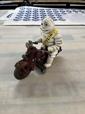 Michelin Tire Man Motorcycle Cast Iron Goodyear Harley Davidson Collector GIFT • $69.99