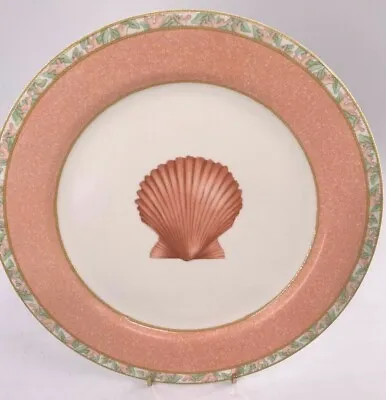 Victoria And Beale Atlantis Dinner Plate Peach Coral Sea Shells 9044 Porcelain  • $15.95