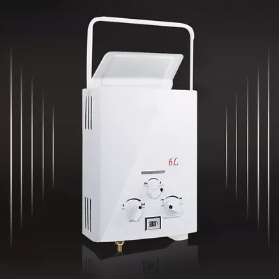 6L Portable LPG Gas Propane Tankless Water Heater Outdoor 1.6GPM RV Water Boiler • $81.77