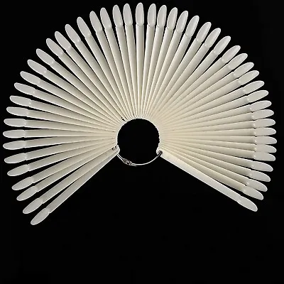 50Pcs Nail Art False Tips Sticks Polish Practice Display Fan Board Design Tools • $5.68