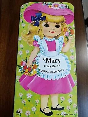 “mary Mary Quite Contrary” 1972 Rand Mcnally Uncut Paper Dolls Vintage • $12