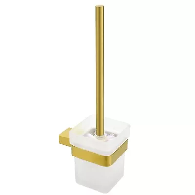 Brushed Gold Towel Rail Rack Toilet Paper Holder Robe Hook Shower Caddy Bathroom • $55