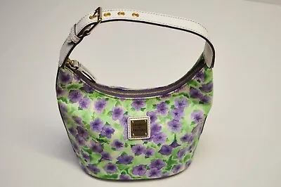 Dooney & Bourke Somerset Watercolor Satchel Purse Blue Green Floral NWOT • $89.99