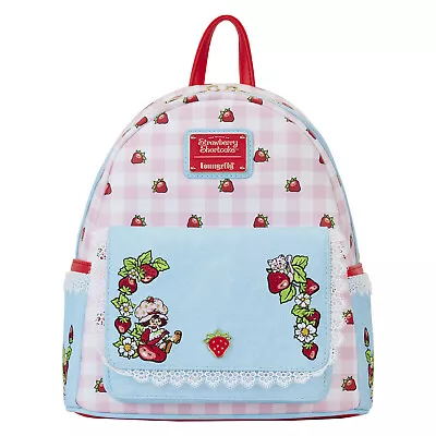 Strawberry Shortcake Denim Pocket Mini Backpack • $69.99