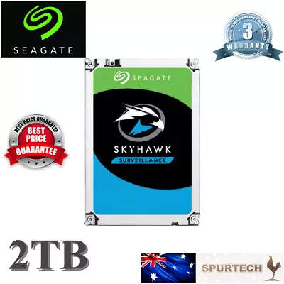 Seagate ST Skyhawk 3.5  2TB Surveillance Internal Hard Drive OEM • $78