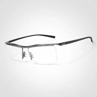 Men Business Rimless Memory Titanium Alloy Glasses Optical Eyeglasses Frame • $10.59