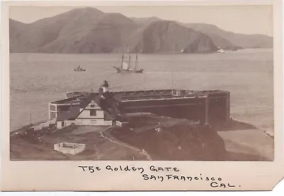 $124.99 • Buy 1880s Photo Of Fort Point & Lighthouse San Francisco Bay With Tug Boat