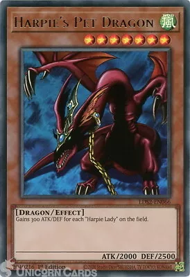 LDS2-EN066-B Harpie's Pet Dragon Blue Ultra Rare 1st Edition Mint YuGiOh Card • £1.38