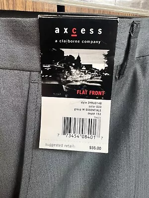 Axcess Mens Grey Dress Suit Slacks 36 X 32 • $19.67