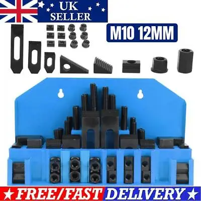 T Slot Clamp Kit 58Pcs Stud Hold Down Clamping Set For Lathe Milling Machine M10 • £47.55