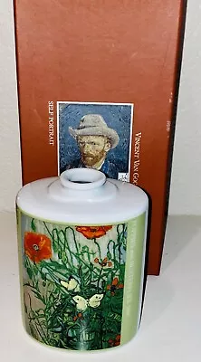 Vincent Van Gogh Poppies And Butterflies Diffuser Vase Jar Bottle Home Decor • $21