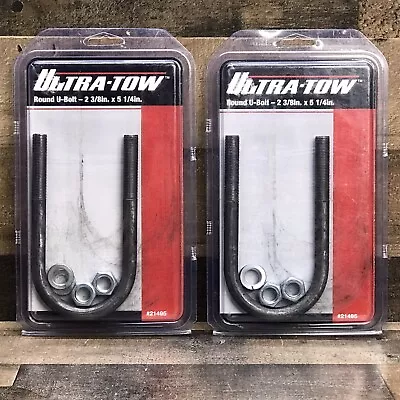 $16.95 • Buy Ultra-Tow Trailer Spring U-Bolt 2-3/8” X 5-1/4” Round W/Hardware Lot Of (2) NOS