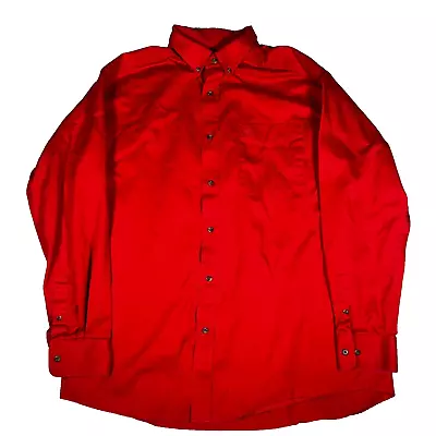 Ariat Long Sleeve Button Shirt Mens XLarge XL Rodeo Cowboy • $24.99
