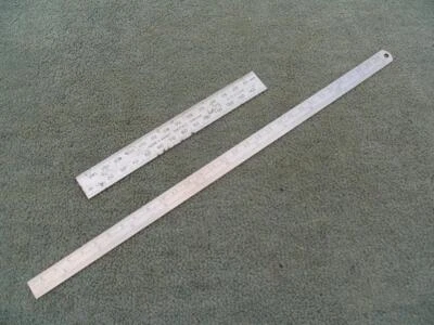 $12.53 • Buy 15cm Moore &Wright Rule, Plus 12  Rabone Chesterman Steel Rule.