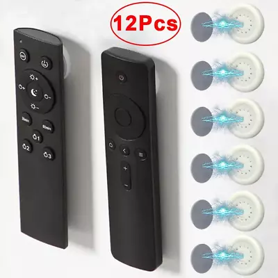 Strong Magnetic Wall Hooks:12/2pcs For Convenient Remote Control Organization • £6.97