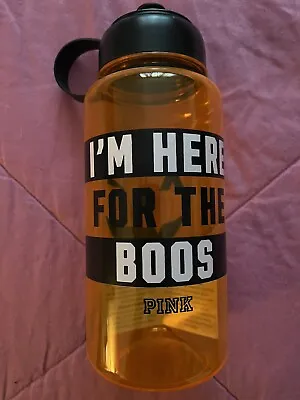 Victoria’s Secret  Halloween VS PINK Here For The Boos Water Bottle Tumbler New! • $55