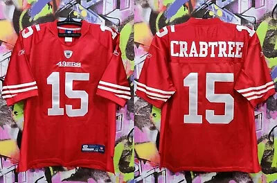 San Francisco 49ers Michael Crabtree #15 NFL Football Jersey Sewn Mens 48 • $49.99
