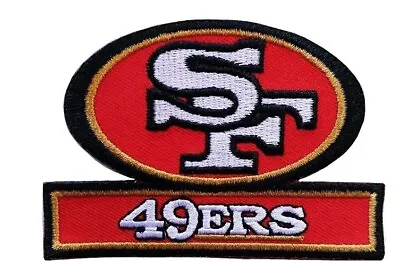 San Francisco 49ers Embroidered 3 3/8  Iron On Patch • $3.40