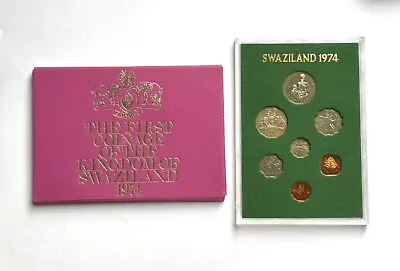 Kingdom Of The Swaziland 1974 First Coinage Coin Proof Collection Set • $18.88