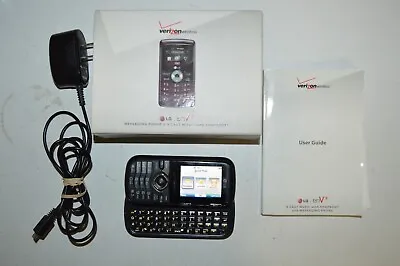 Vintage Verizon Wireless LG EnV3 Black Original Box Instructions + More READ • $20