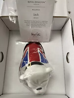 Royal Doulton British Bulldog Jack DD 007 Skyfall NIB & Certificate Discontinued • £750