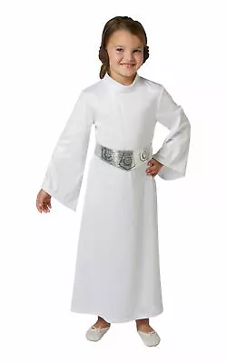 £18.19 • Buy Girl's Leia Costume Kids Star Wars Disney Princess Fancy Dress Oufit Dressup