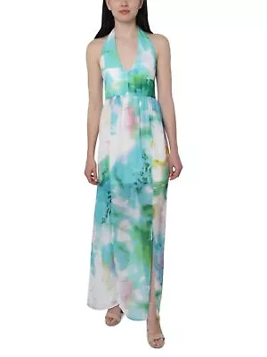 BEBE Womens Slitted Sleeveless V Neck Full-Length Dress • $12.99
